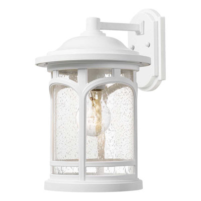 Hollydale White Outdoor Wall Lantern
