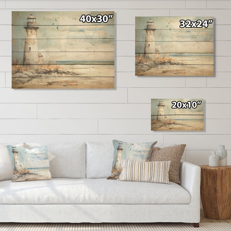 «Horizon I», art mural sur bois de pin naturel, H 10 po x l 20 po