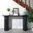 56" W Wood Console Table