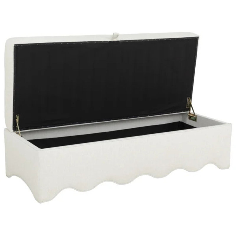Upholstered Storage Bench, 3172 GreenTea