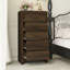 Grande commode à cinq tiroirs à texture de grain de bois-867014908