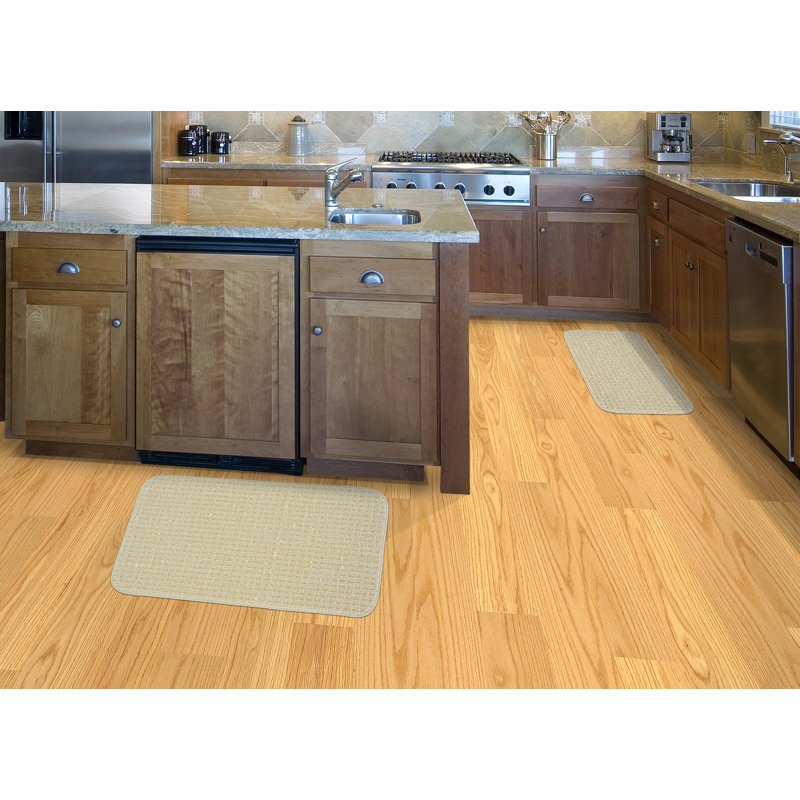 Benji Non-Skid Kitchen Mat, 24' W x 30' L, Ivory