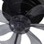 Ventilateur de plafond encastré noir 20 po avec télécommande