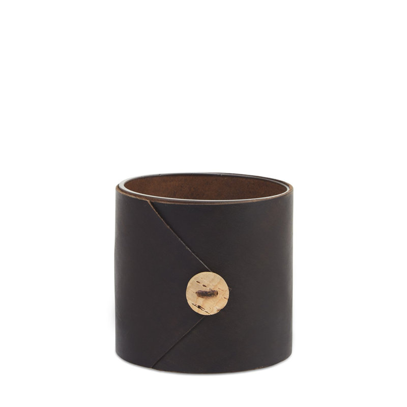 Handmade Glass Table Vase, Brown