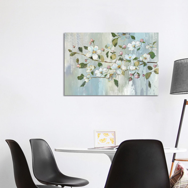 Painterly Blossoms By Nan - Wrapped Canvas Painting by Nan - Wrapped Canvas Painting, 66.04cm H x 101.6cm W x 1.91cm D