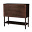 Commode d'appoint à cadre massif en bois massif - 2 tiroirs, tiroir décoratif classique pour espace de vie-198518105
