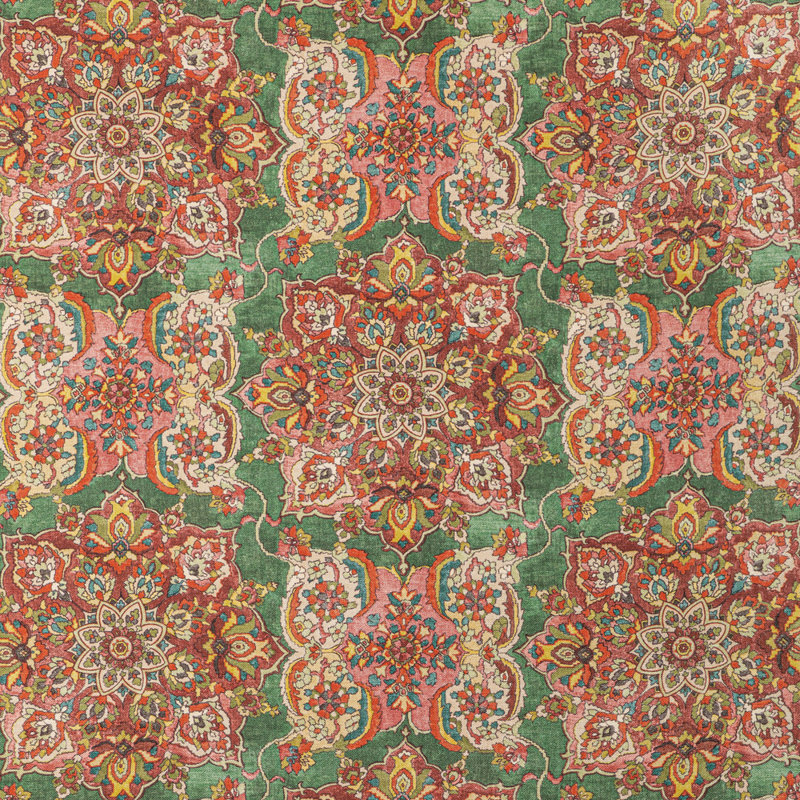 Granada Print Fabric, Jewel