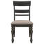 Chaise d'appoint en bois (ensemble de 2)
