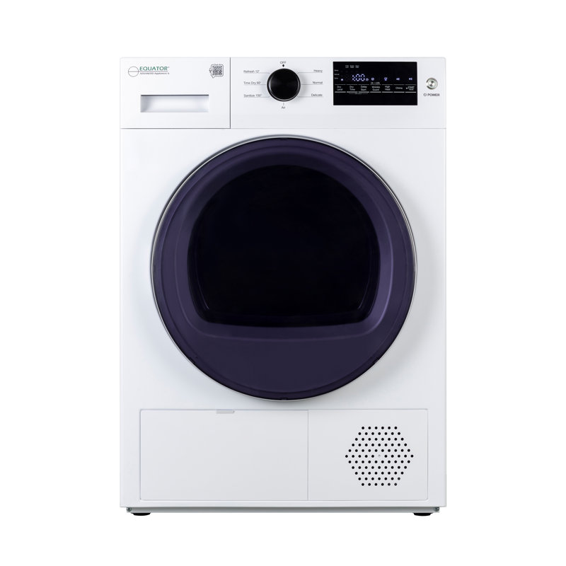 Equator 24 In Heat Pump Dryer 3.7 Cf/20 Lbs, Eco Sensor Ventless Sanitize 110v