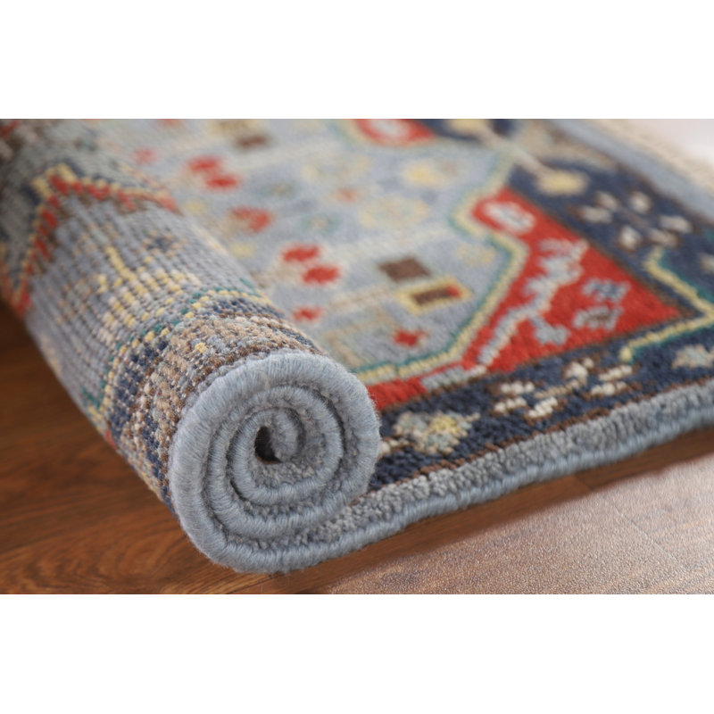 Tapis indien à motif géométrique 2 x 3