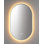 Mirror Matte White Shell Metal Frame backlit Led Mirror with Anti-fog