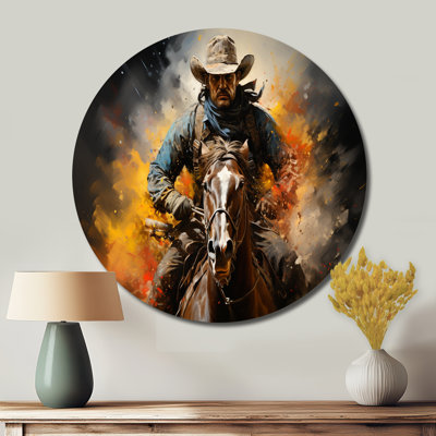 Art du pointillisme de l'esprit Western Rodeo