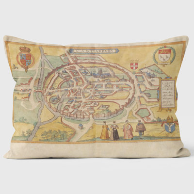 Map of Canterbury 1 British Library Cushion