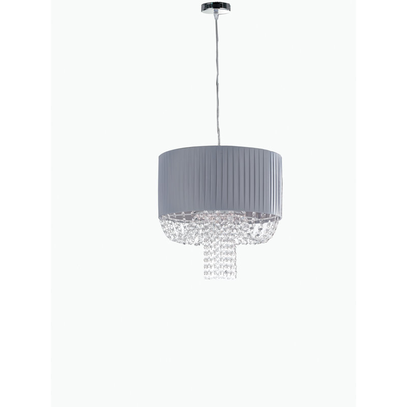 1 - Light Grey Drum Pendant
