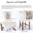 Archee Wingback Upholstered Counter Height Bar Stools-136930708