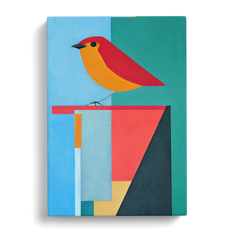 Quast Robin Bird Abstract Vol.8 - Wrapped Canvas Print, 50cm H x 35cm W x 3cm D