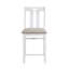 Mobilier de salle à manger décontracté 5 pièces gris et blanc