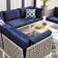 Ensemble de canapé modulaire en aluminium 7 pièces Harmony Sunbrella-58125869-58125870