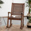 Chaise berçante d'extérieur en bois massif Raiah-647346808