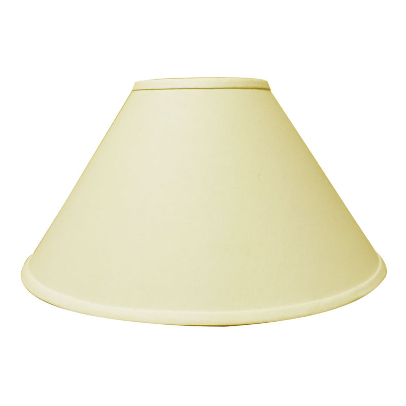 Abat-jour empire en soie hardback, Beige