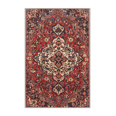 Tapis traditionnel rouge / noir