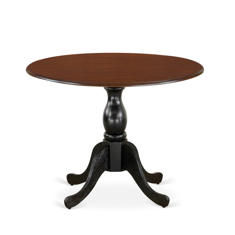 Table de salle à manger Mid Century, Noir, Acajou