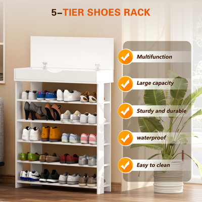 Rebrilliant 15 Pair Shoe Rack & Reviews | Wayfair