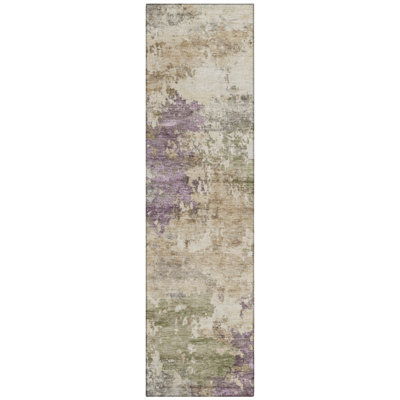 Machine Washable Indoor/Outdoor Xhevrie Beige Rug