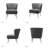Euclid Modern 2-Piece Desk Office Chair Set-115234714