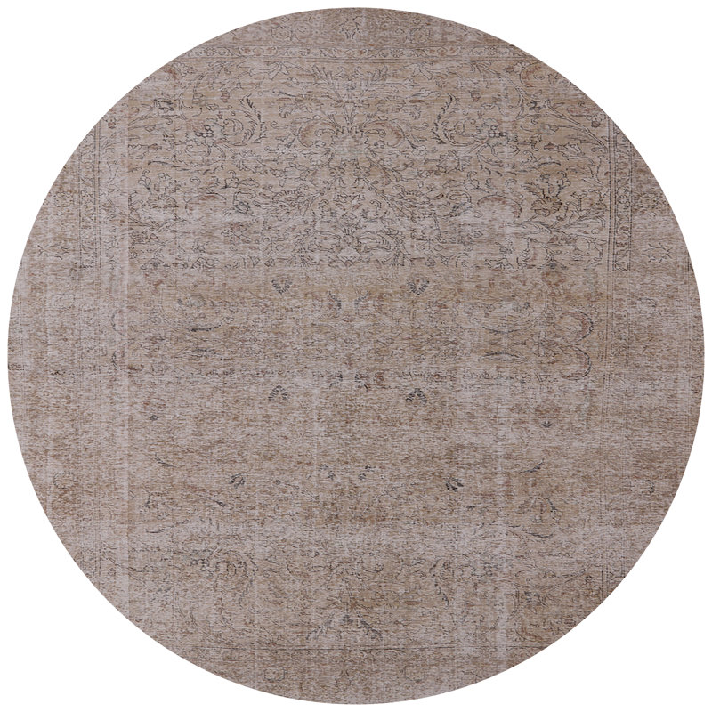 Tapis brun Quenby, Rond 7 pi