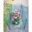Clôture de jardin extensible en métal à 6 panneaux sans barrière, barrière décorative pour animaux et protection des plantes avec 7 piquets H 30,7 po x L 166,5 po.