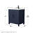 Beckett 30" Freestanding Single Bathroom Vanity with Quartz Top-108352071-108352074-108352070