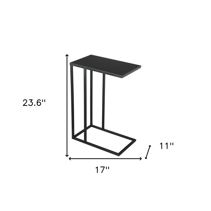 HomeRoots Iron Top End Table