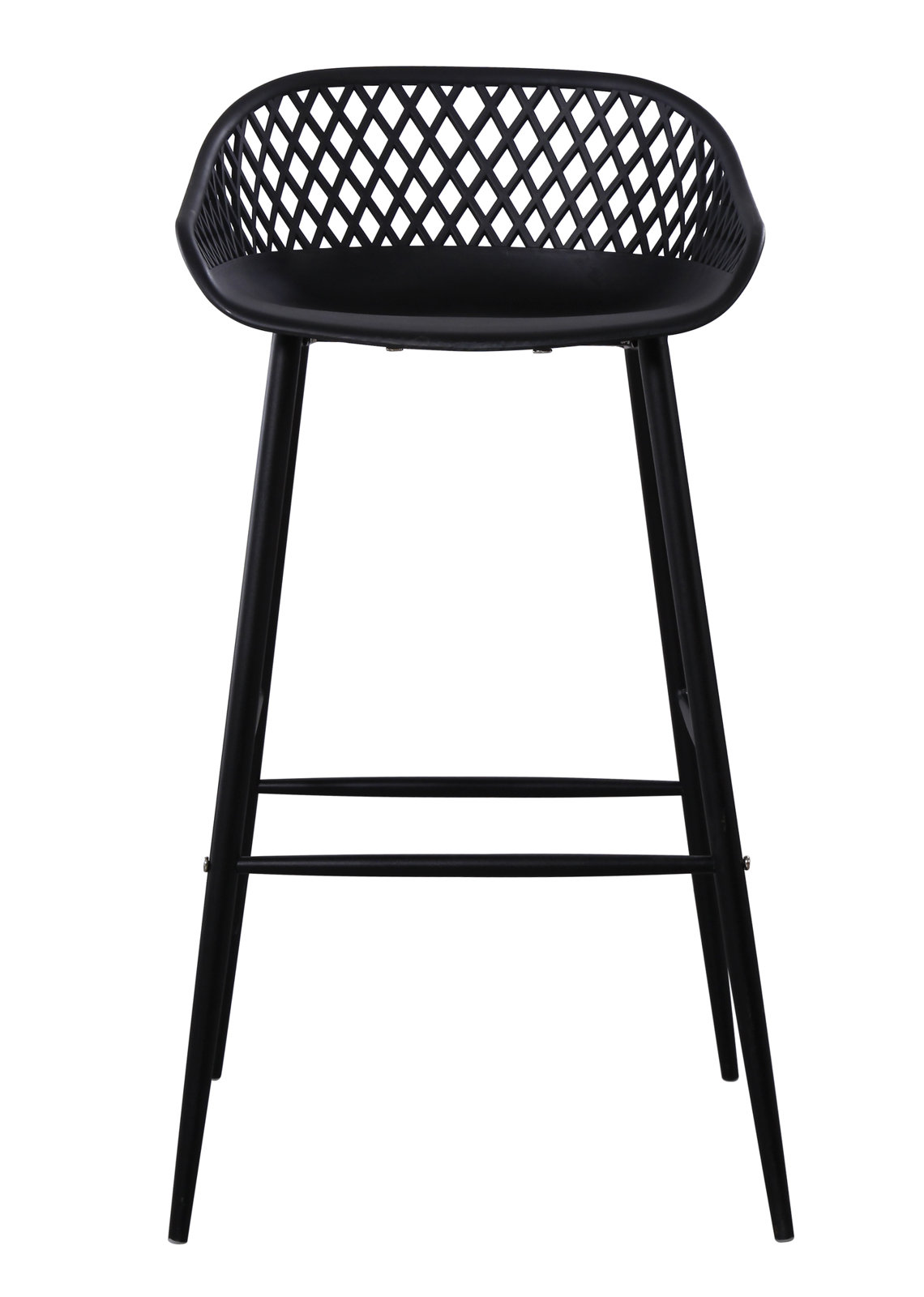 Newark Patio Bar Stool, Black, 29"
