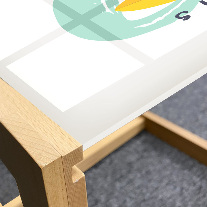 Jaetyn Trestle Coffee Table, 40cm H x 74cm W x 62cm D