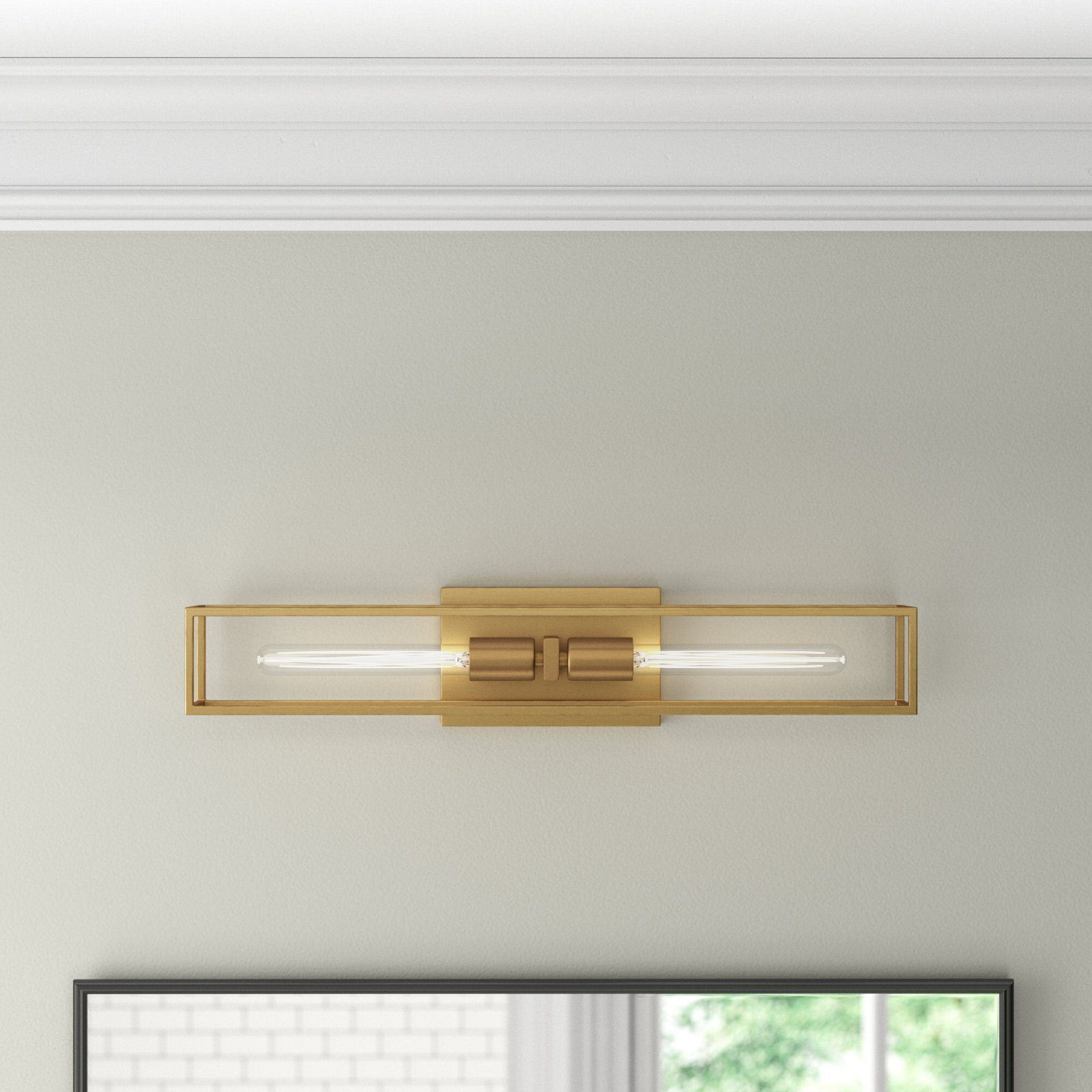 Memphis 2 Light Transparent Dimmable Vanity Light