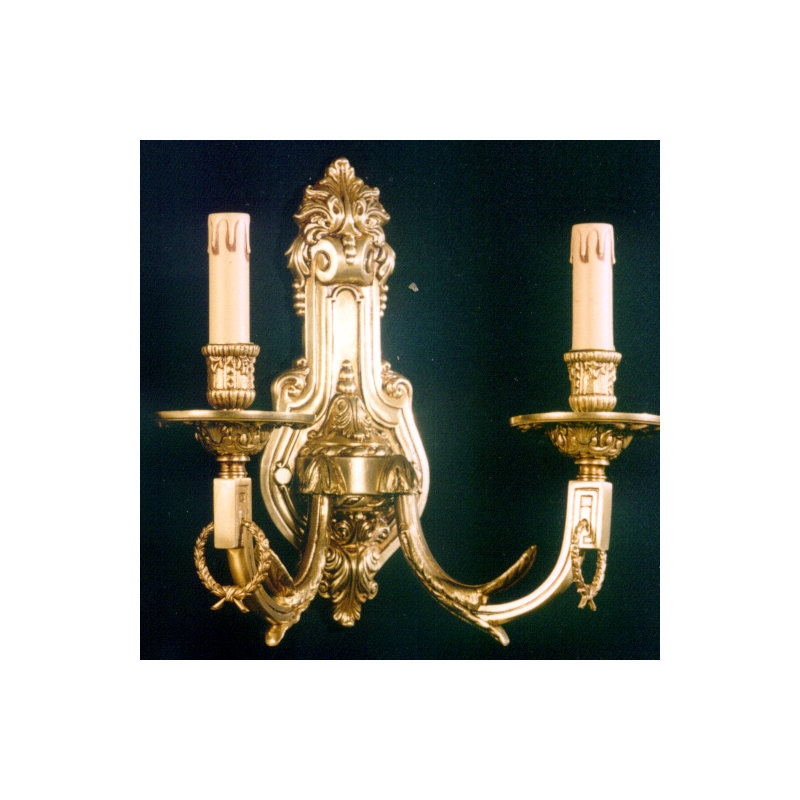 Cowie Candle Wall Light, French Gold