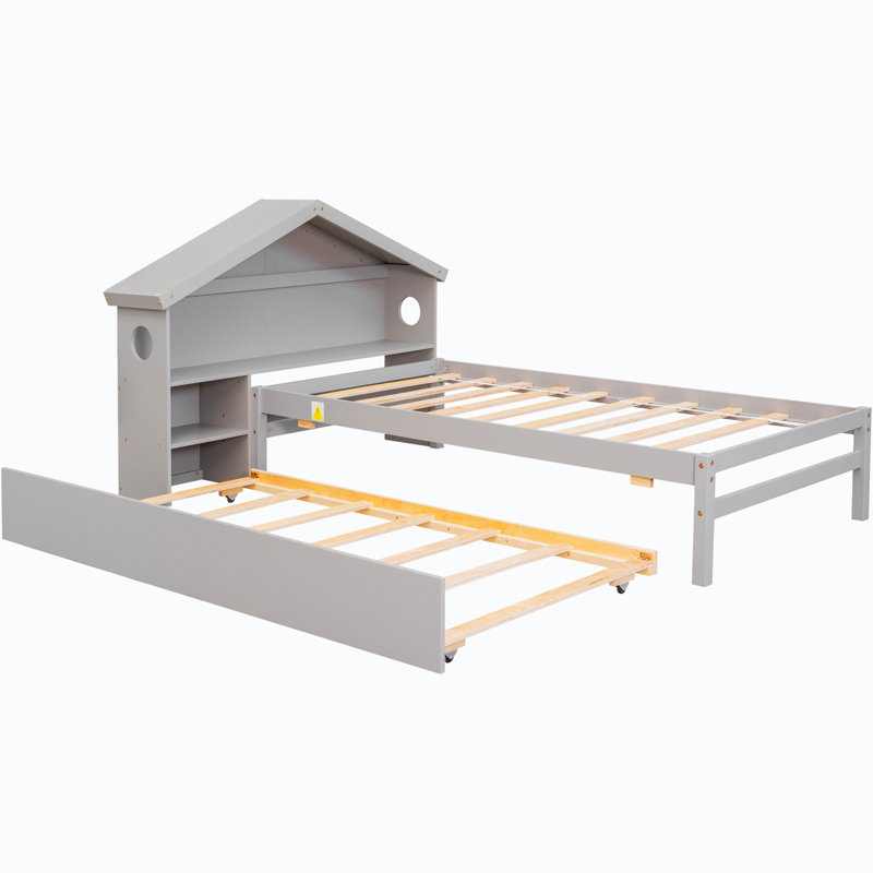 Lit plateforme 44,63 po Gotmar, gris