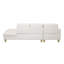 Ensemble de canapé et fauteuil en L en similicuir blanc-75525574-75525575