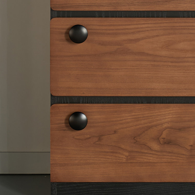 Armoire de rangement en bois à six tiroirs Vintage