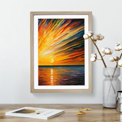 XV1022-3018X Ocean Sunrise No.5 - Single Picture Frame Print