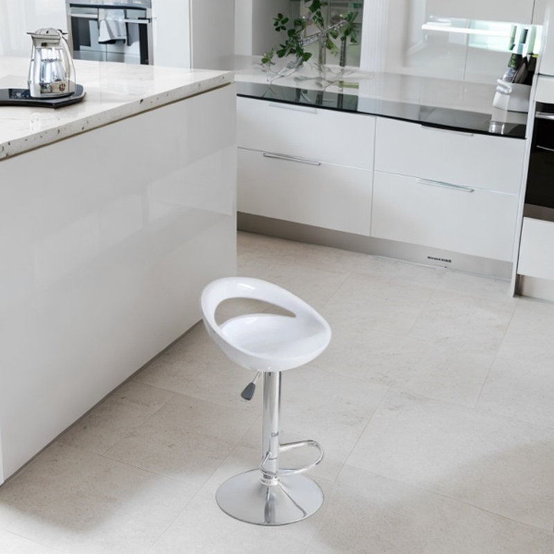 Manjeevan Adjustable Stool, White