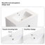 Meuble-lavabo de salle de bain avec pied en métal, lavabo en céramique et 2 portes à fermeture en douceur-106757409