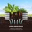 3 lits de jardin surélevés ronds en métal - acier galvanisé, bords en caoutchouc sécuritaire, installation rapide pour la plantation et l'aménagement paysager-1420663333