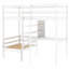 Lit mezzanine convertible avec bureau en L