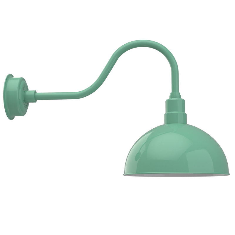 Luminaire de grange d’extérieur à del Dipkarpaz, H 21 po x l 14 po x P 31 po, Jadite