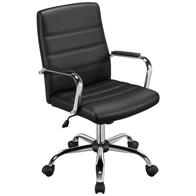 Wanetta Mid-Back Office Chair with Arms 360° Swivel