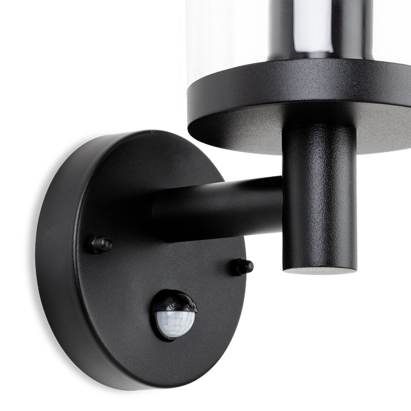 Black 32cm H Outdoor Armed Sconce