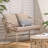 Outdoor Metal Frame Rattan Woven LoveSeat