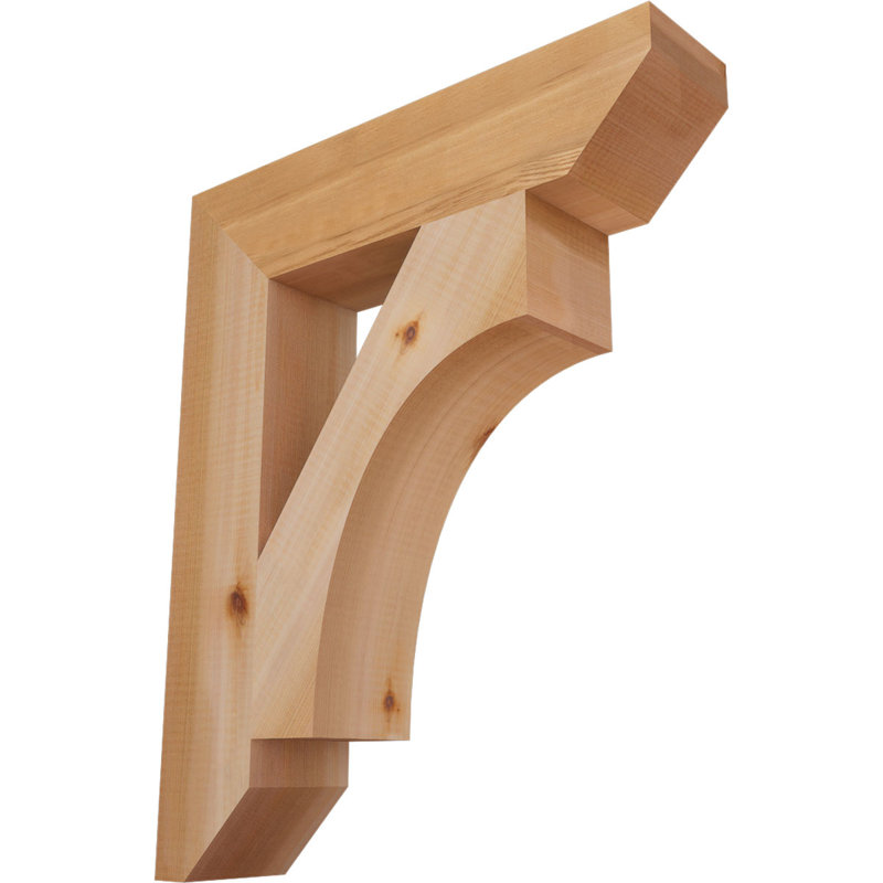 Support en bois Westlake, Cèdre rouge, H 22 po x l 3,5 po x P 18 po